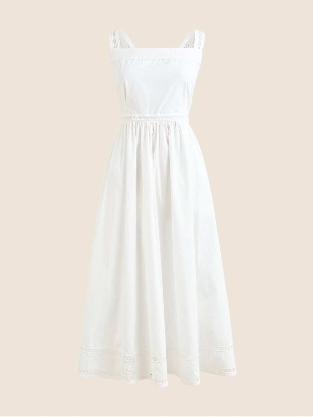 JCrew Embroidered apron dress
